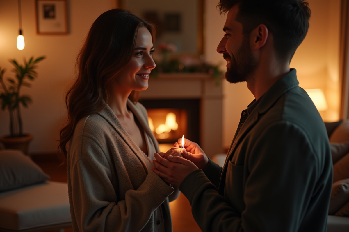 fiançailles couple