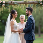 Meilleure façon de se marier : conseils et astuces pour un mariage réussi Couple de mariés souriants lors de la cérémonie en extérieur