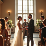 Lois mariage en France : ce qu’il faut savoir pour se marier Jeune couple échangeant leurs vœux en mairie en France
